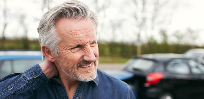 Patient receiving auto accident injury chiropractic in Concord for auto accident injury